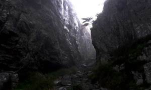 il sentiero attraverso la Table Mountain 